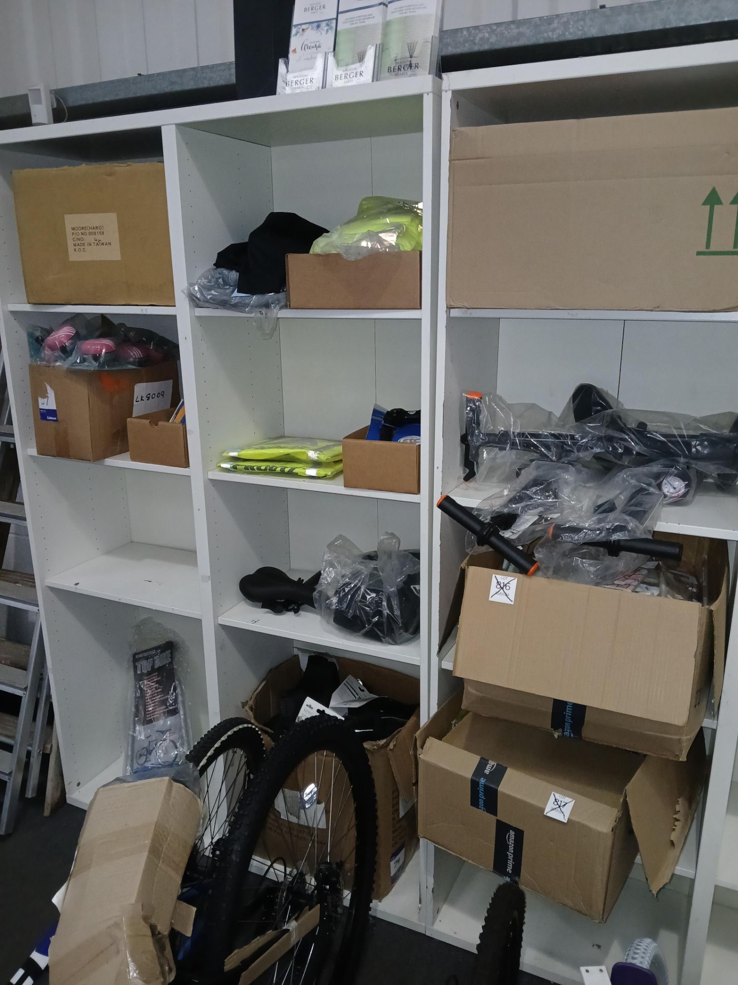 Large quantity of Cycling equipment / accessories, to include frames / part-built bicycles, racks, - Image 5 of 7