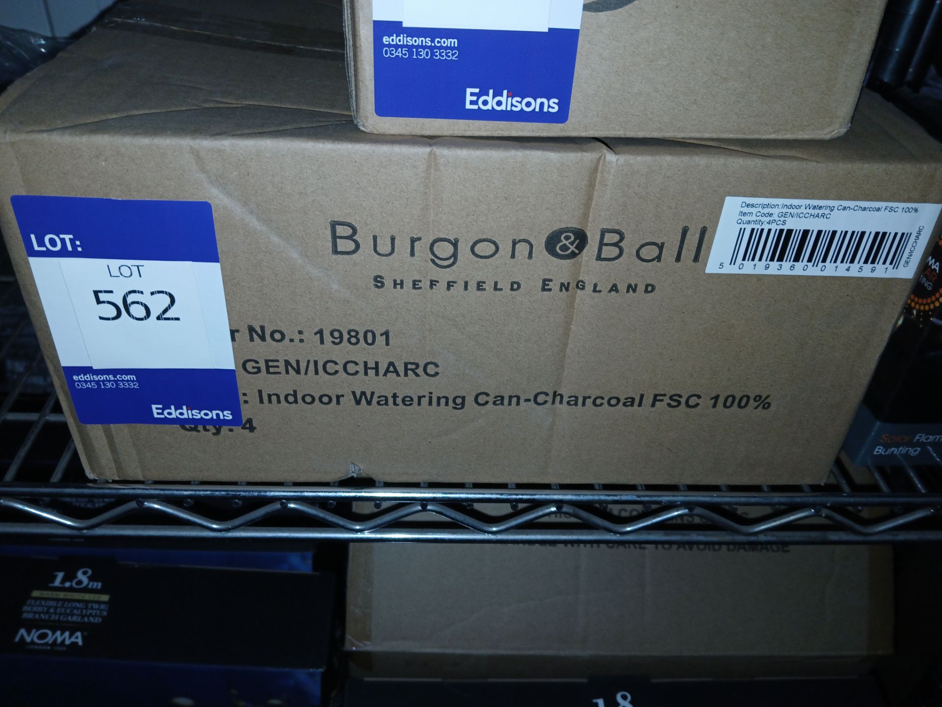 4 x Burgon and Ball Indoor Watering Cans (Please note, Viewing Strongly Recommended - Eddisons