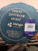 Vango Evolve Superwarm Double Sleeping Bag (Please note, Viewing Strongly Recommended - Eddisons