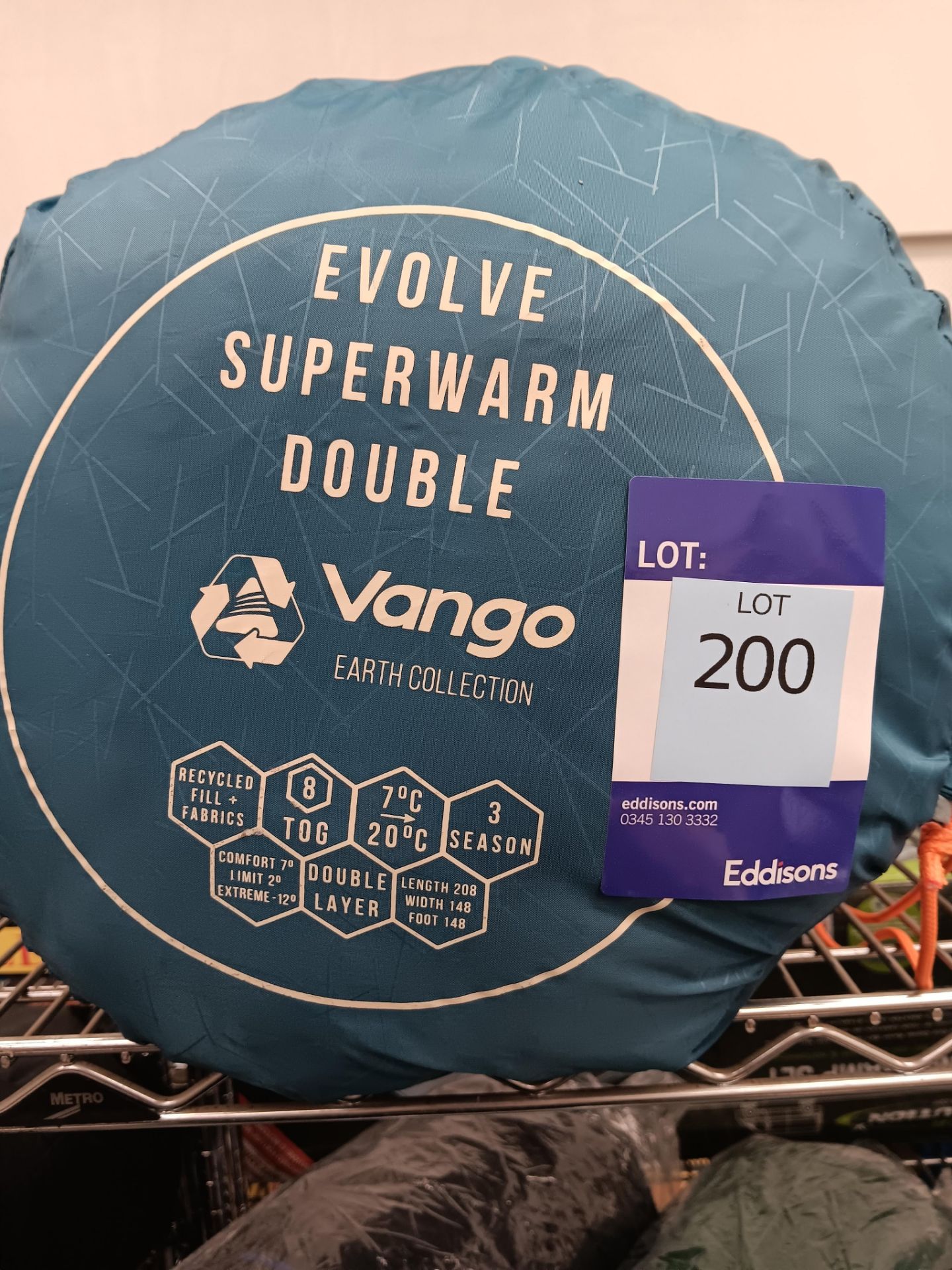 Vango Evolve Superwarm Double Sleeping Bag (Please note, Viewing Strongly Recommended - Eddisons