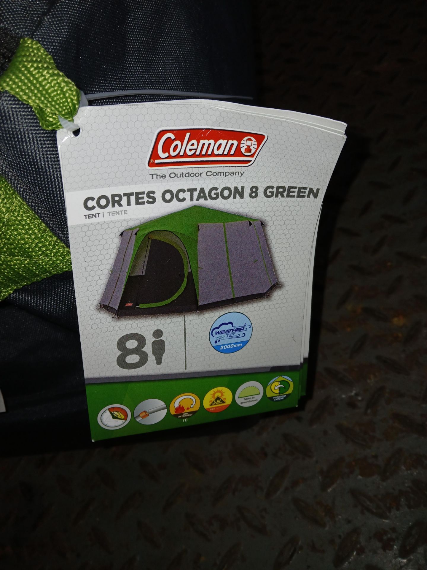 Coleman Cortes Octagon 8 Green Tent (Please note, Viewing Strongly Recommended - Eddisons have not - Image 2 of 3