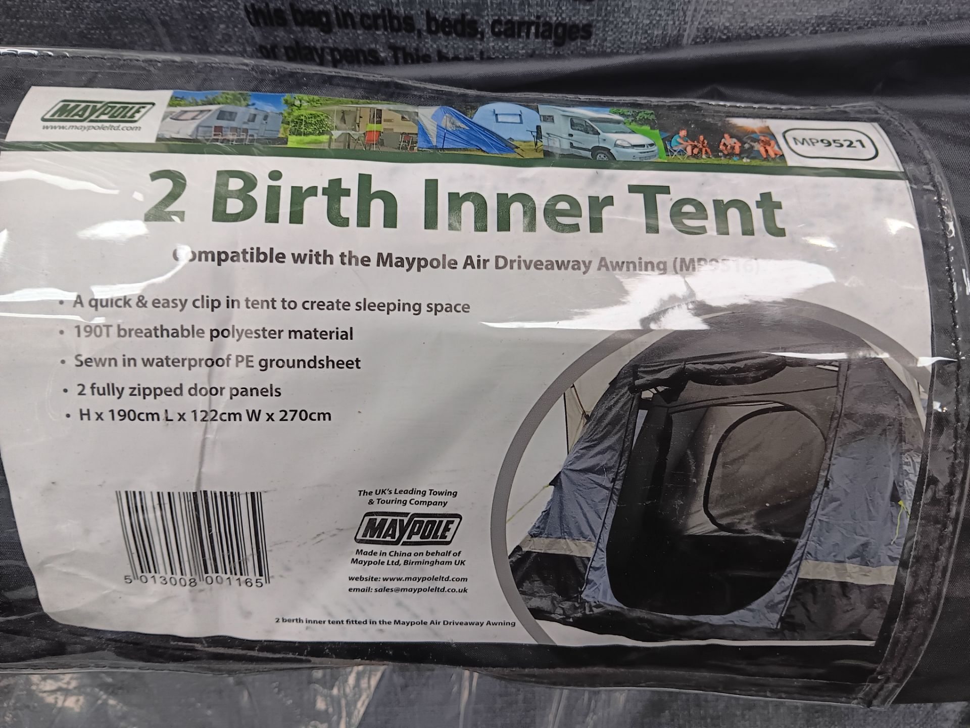 Maypole 2 Berth Inner Tent (Please note, Viewing Strongly Recommended - Eddisons have not - Image 2 of 2