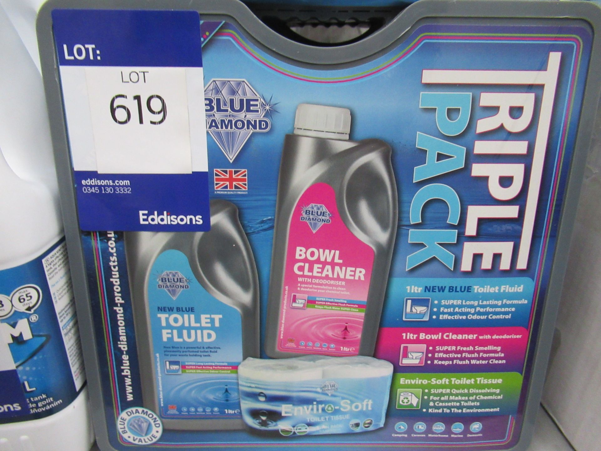 Assortment of Blue Diamond Cleaning Products, to include Bowl Cleaner, Toilet Fluid, as lotted ( - Image 2 of 2