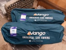 2 x Vango Universal Side Awning (Earth Collection) (Please note, Viewing Strongly Recommended -