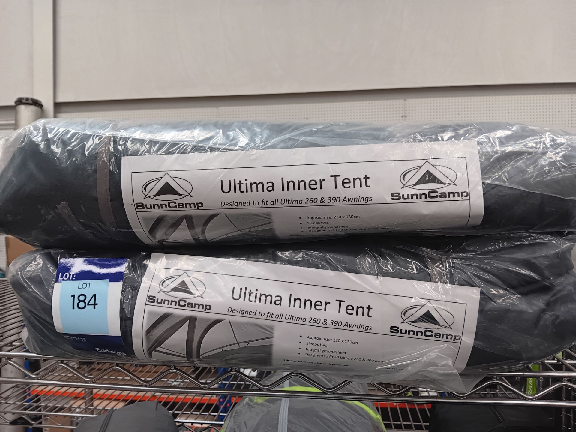 2 x Sunncamp Ultima Innter Tent (Please note, Viewing Strongly Recommended - Eddisons have not
