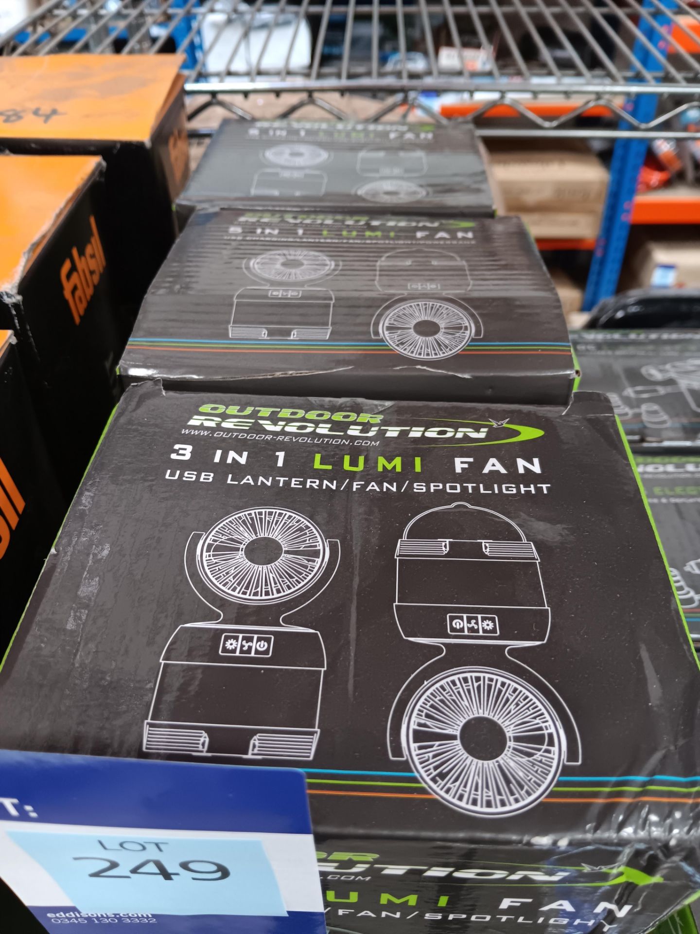 3 x Outdoor Revolution 3 in 1 Lumi Fan (Please note, Viewing Strongly Recommended - Eddisons have - Image 2 of 2