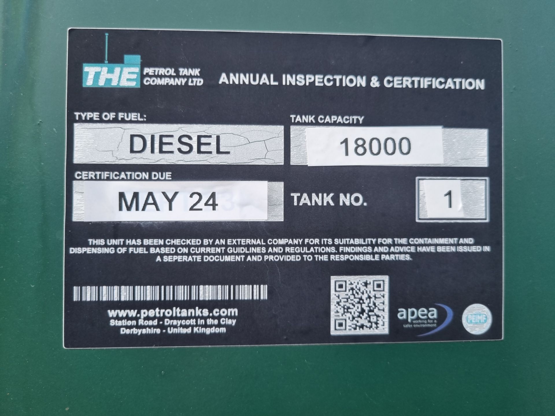 2020 Turners Fabrication Model TEB 18,000 Litre Bunded Steel Diesel Tank - Image 5 of 9
