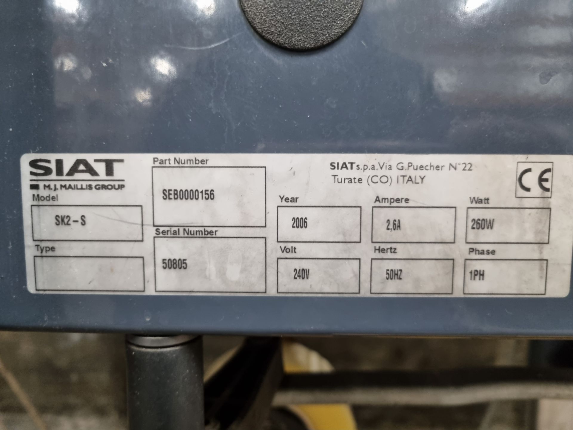 2006 Siat SK2-S Top and Bottom Box Taper and a Box of Tape - Image 2 of 4