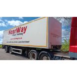 Gray & Adams Twin Axle 31,000kg Rear steer urban box trailer, Height 13’6” / 4.12m, length 10.4m,