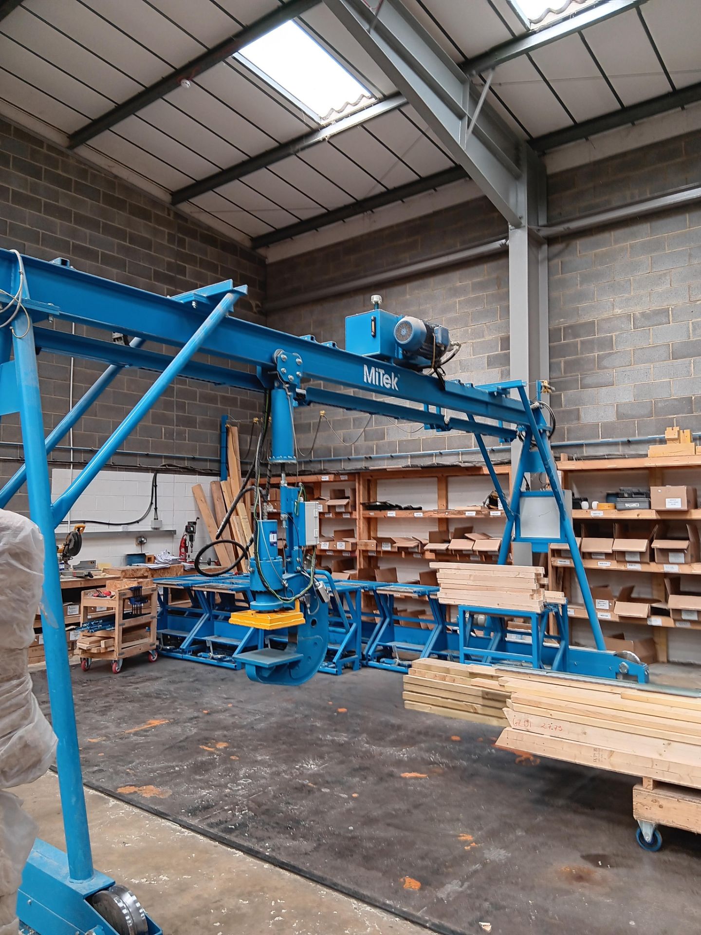 Mitek K Stroll A Frame C-Press 30 Ton roof truss press, Serial number 238-2020-30839 with 15 - Image 3 of 6