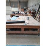 3600 x 2400mm timber mobile workbench
