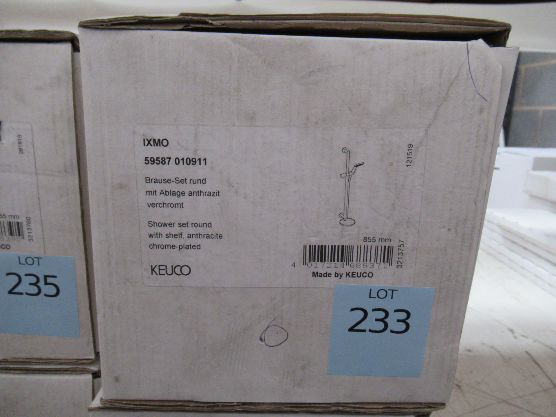 A Keuco IXMO Shower Set Round Chrome Plated, P/N 59587-010911