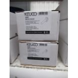 2 x Keuco IXMO Single Lever Basin Mixer, Chrome Plated, P/N 59516-010101