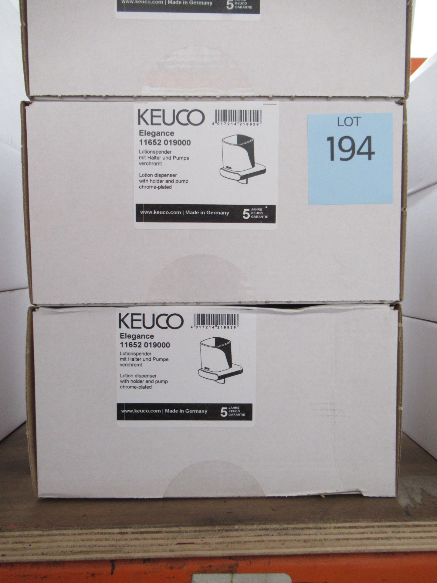 2 x Keuco Elegance Lotion Dispenser Chrome Plated, P/N11652-019000 - Image 2 of 2