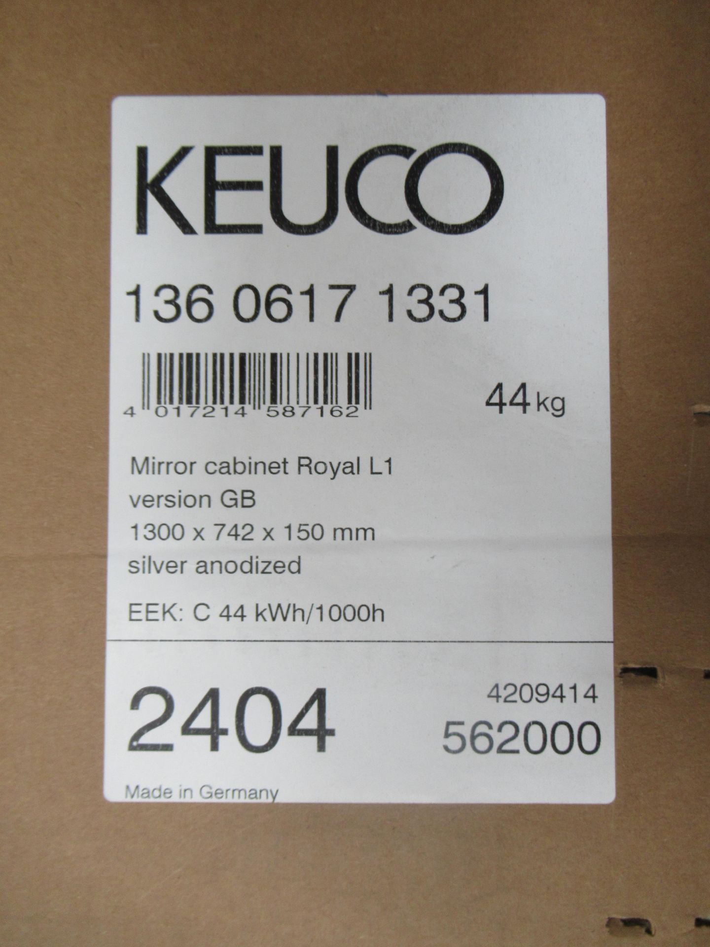 Keuco Royal L1 LED Mirror Cabinet - Image 2 of 4