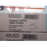 5 x Keuco Collection Reva Toilet Paper Holder, Chrome Plated, P/N 12862-010000