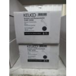 2 x Keuco Arm for Shower Head, Brushed Black Chrome, P/N 51688-130300