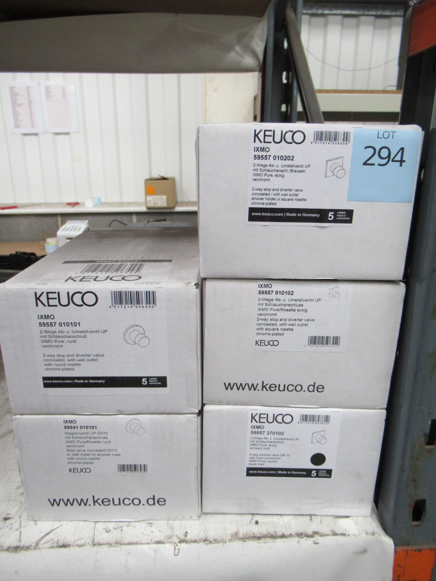 5 x Various Keuco IXMO Stop/Divider Valves (See Photos for descriptions)