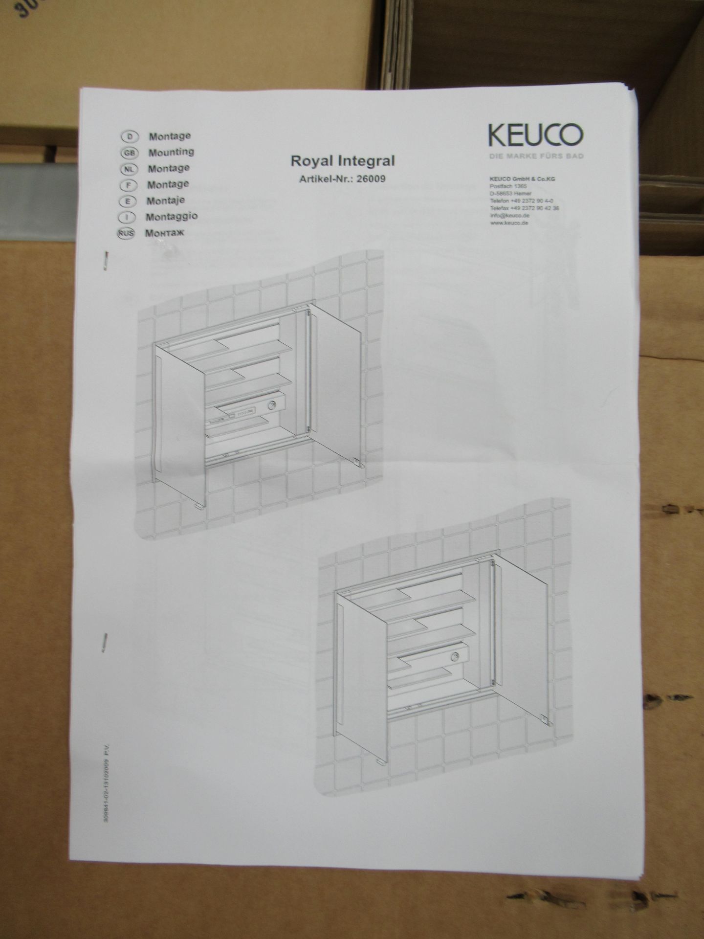 A Keuco S260 Mirror Cabinet - Image 4 of 4
