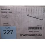 2 x Keuco Smart Care Towel Rail 1000mm, Chrome Plated, P/N 32301-011000