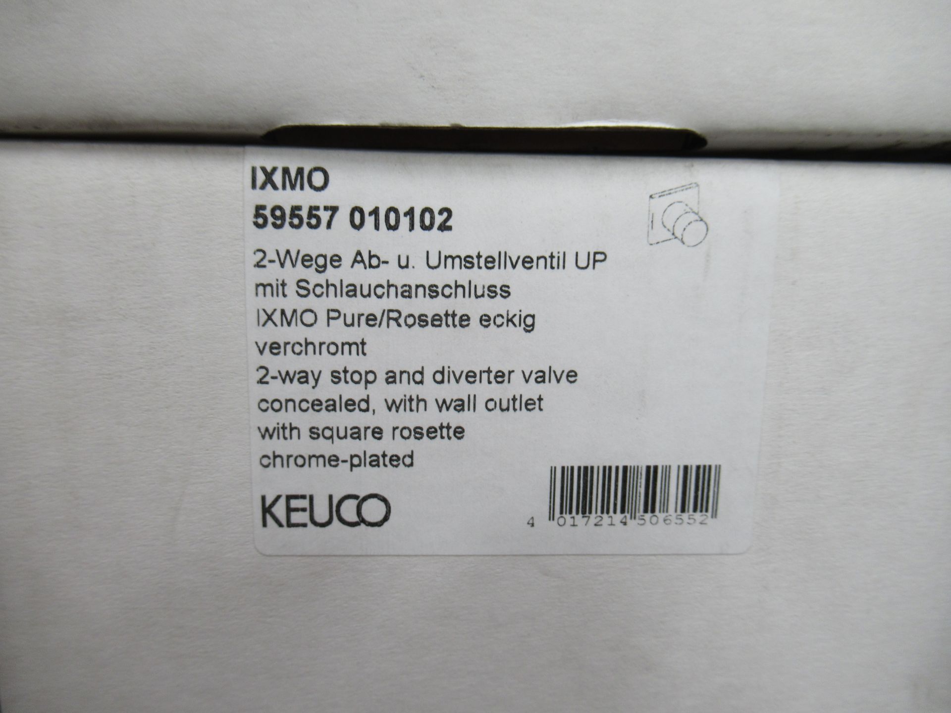 5 x Various Keuco IXMO Stop/Divider Valves (See Photos for descriptions) - Bild 3 aus 6