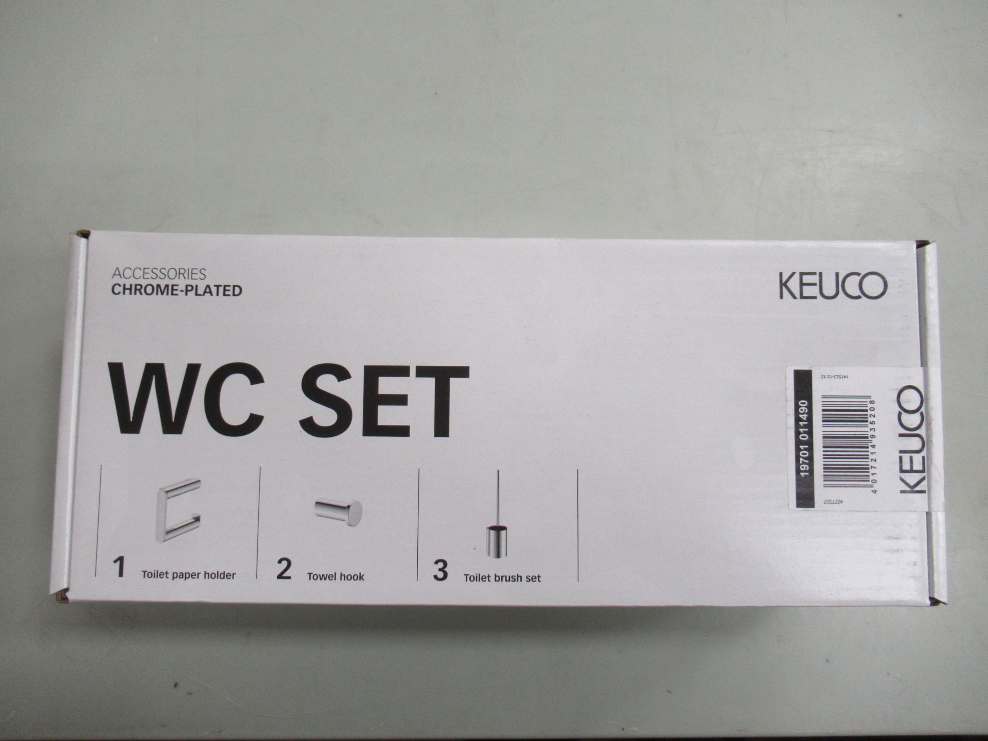 3 x Keuco W.C Set Chrome Plated, P/N 19701-011490