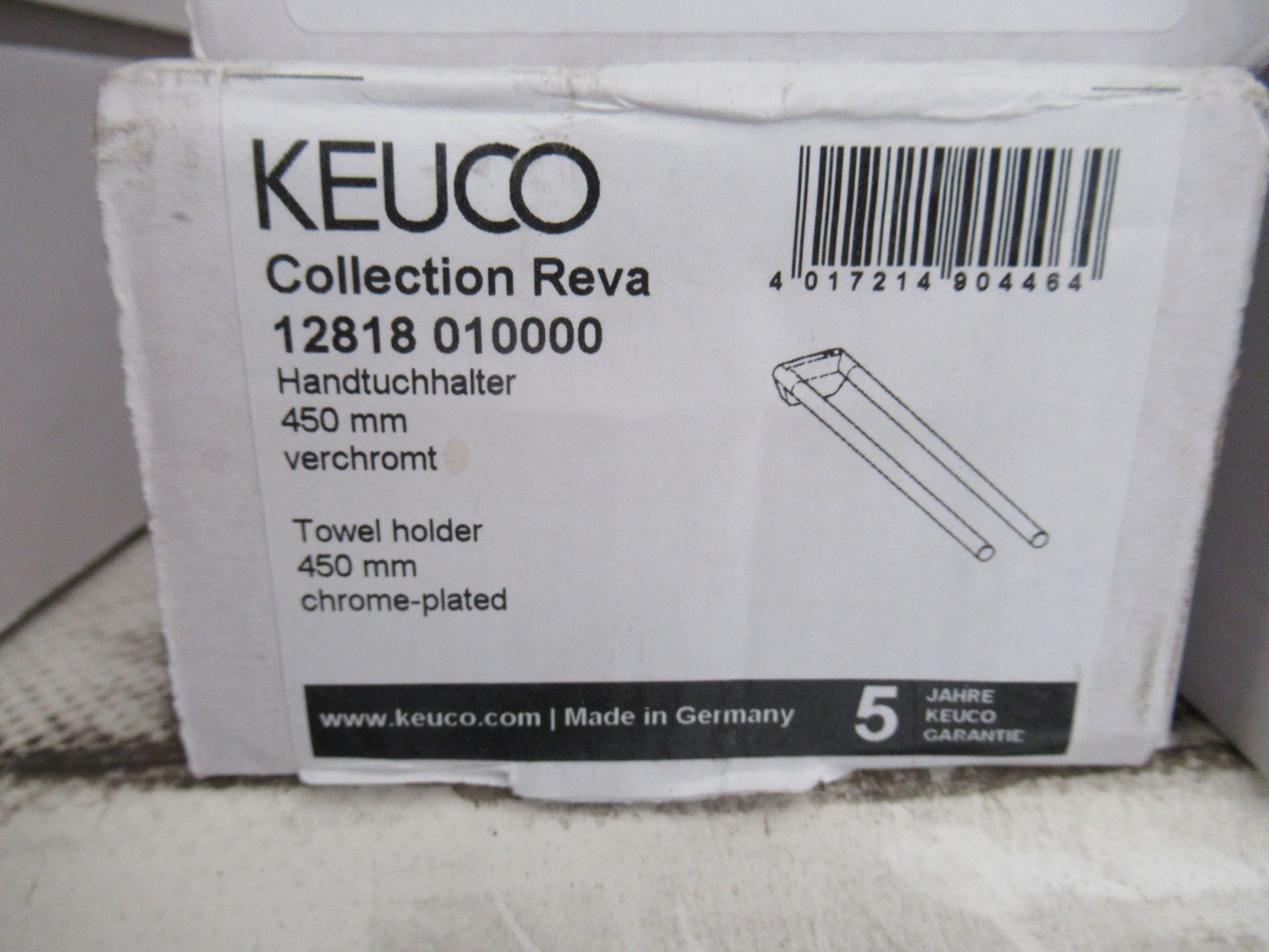 2 x Keuco Collection Reva Towel Holder Chrome Plated, P/N 12818-010000 - Image 2 of 2