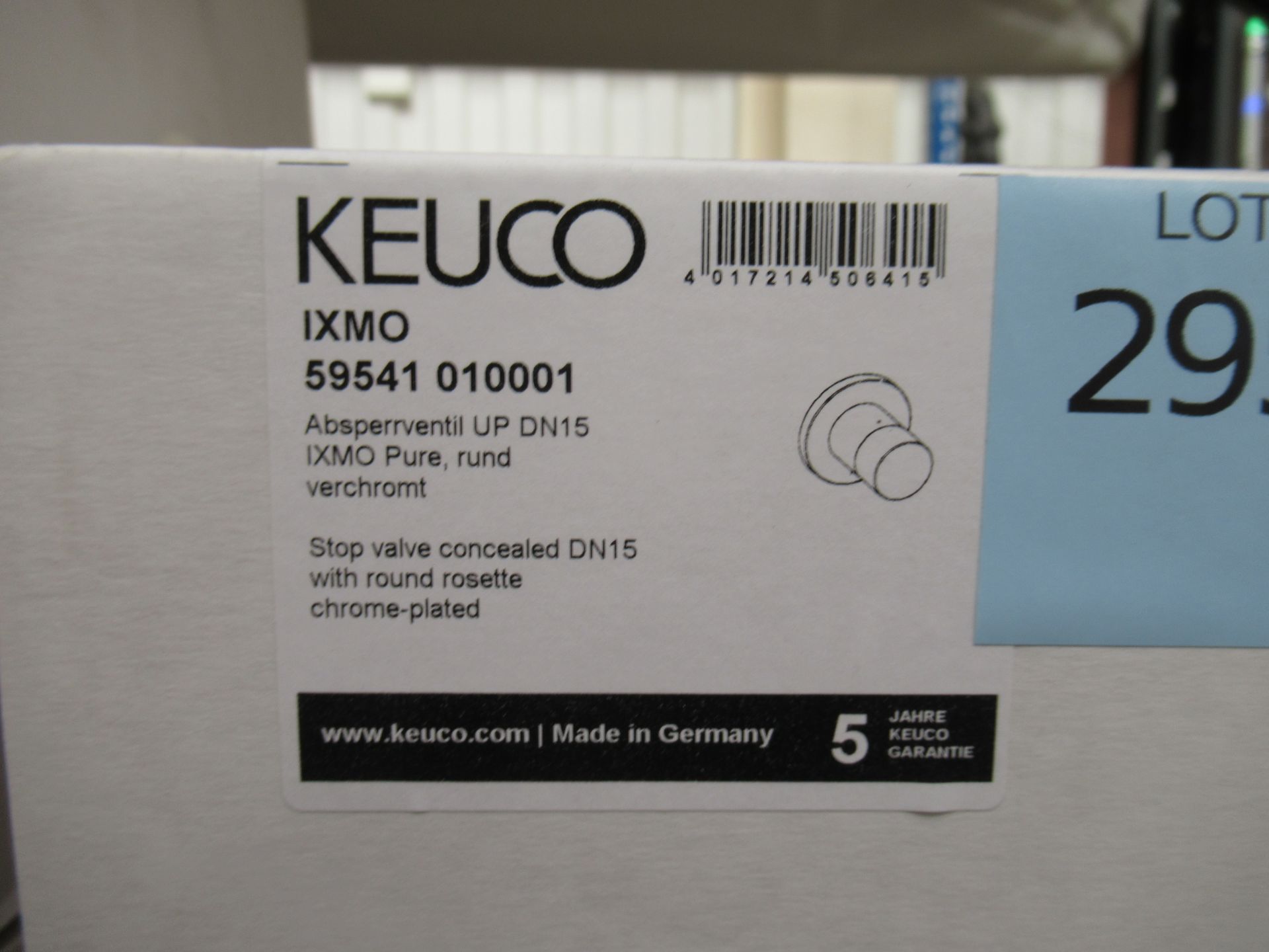 2 x Keuco IXMO Stop Valve Concealed, Chrome Plated, P/N 59541-010001 - Image 2 of 2