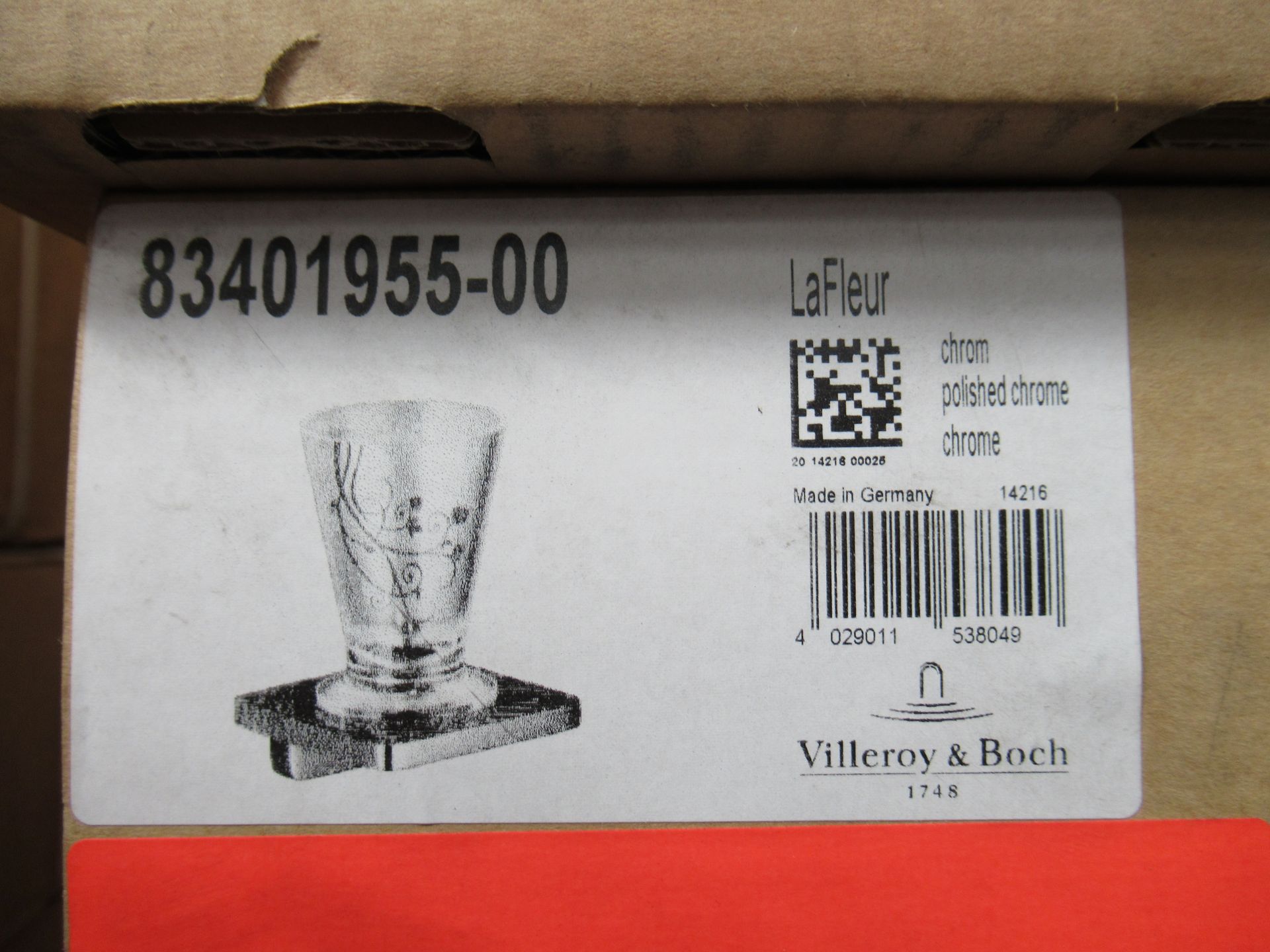 3 x Villery and Boch Accessories to include 1 x La Fleur Polished Chrome Tumbler, 1 x L'aura Polishe - Image 3 of 4
