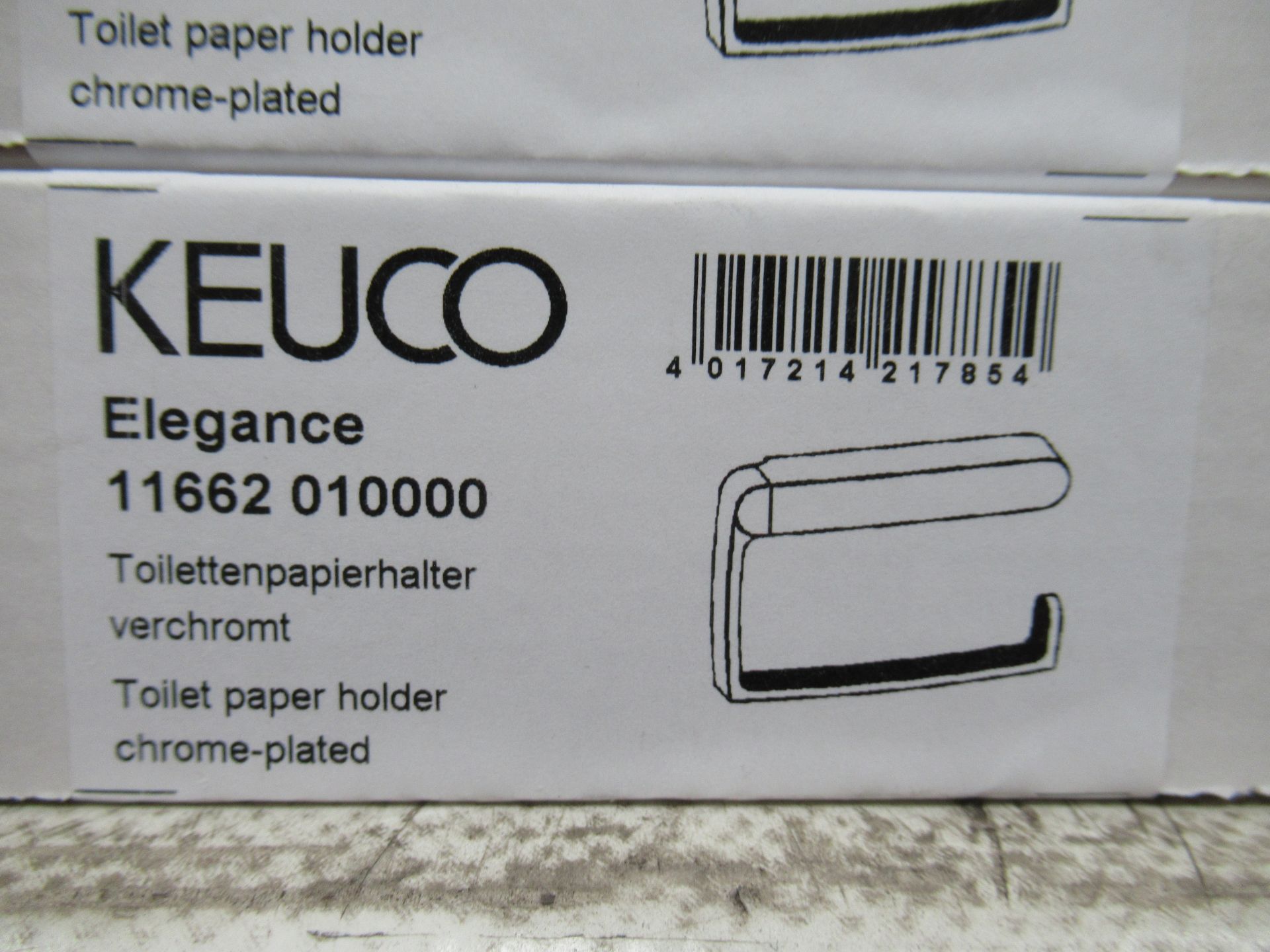 3 x Keuco Elegance Toilet Paper Holders Chrome Plated, P/N 11662-010000 - Image 2 of 2