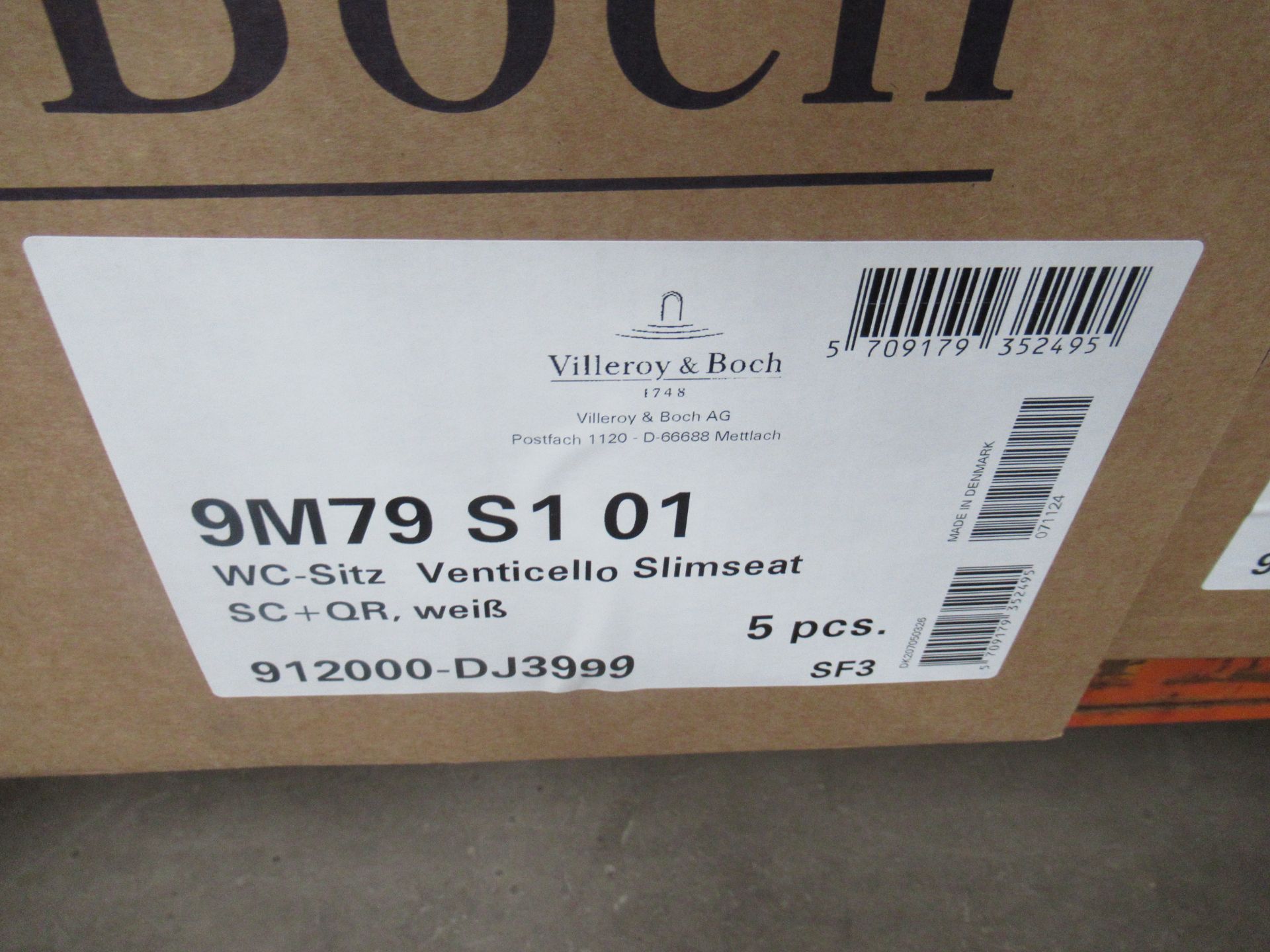 5 x Villeroy and Boch Toilet Seats, w.c-sitz venticello slimseat - Image 3 of 3