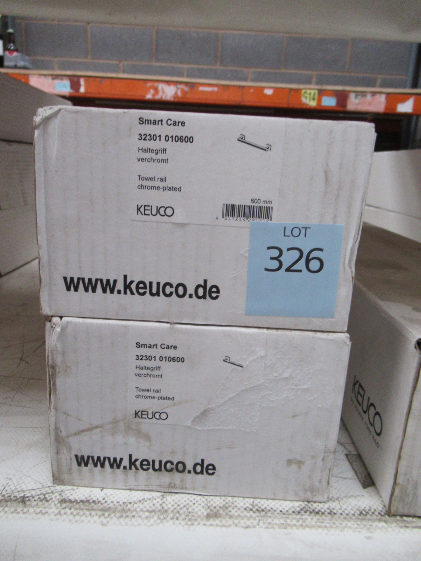 2 x Keuco Smart Care Towel Rails, Chrome Plated, P/N 32301-010600