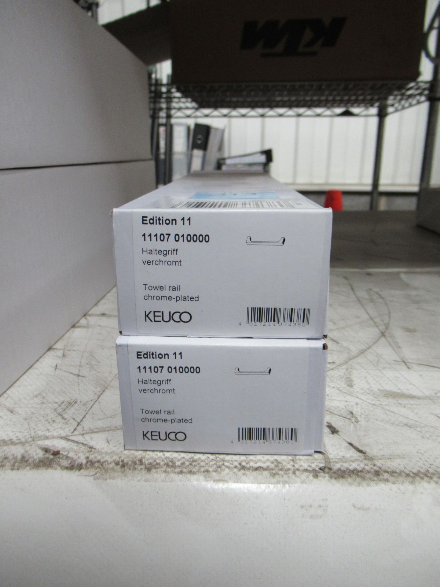 2 x Keuco Edition II Towel Rails, Chrome Plated, P/N 11107-010000
