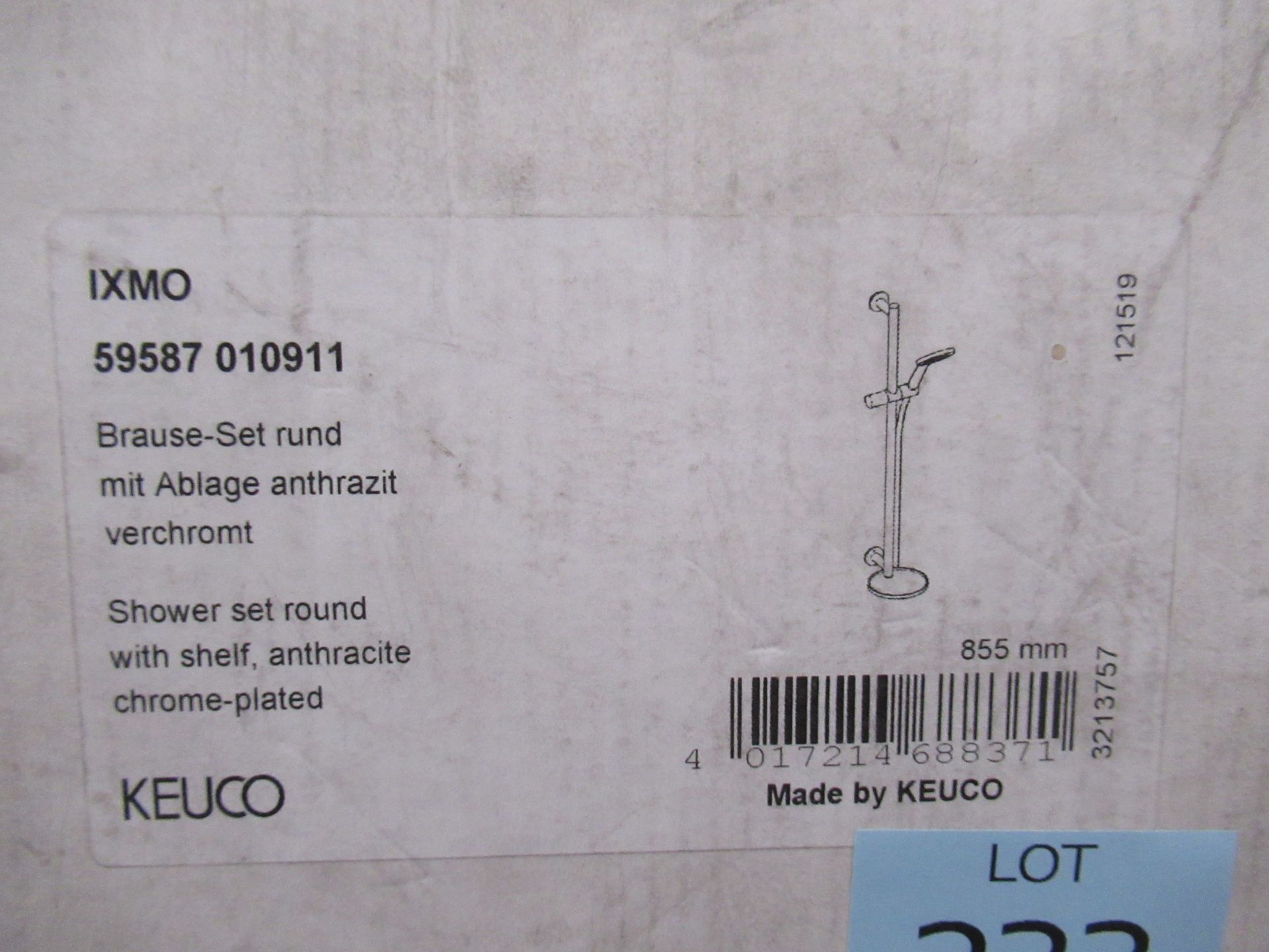 A Keuco IXMO Shower Set Round Chrome Plated, P/N 59587-010911 - Image 2 of 2