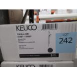 A Keuco Edition 400 Shower Set Brushed Black Chrome, P/N 51587-130000