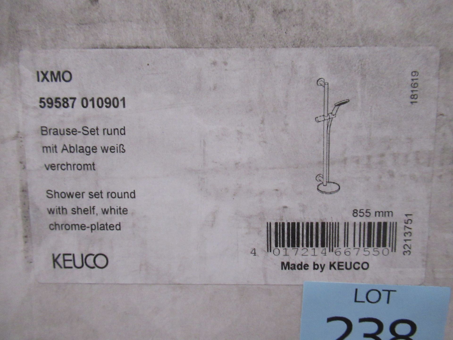 A Keuco IXMO Shower Set Round Chrome Plated, P/N 59587-010901 - Image 2 of 2