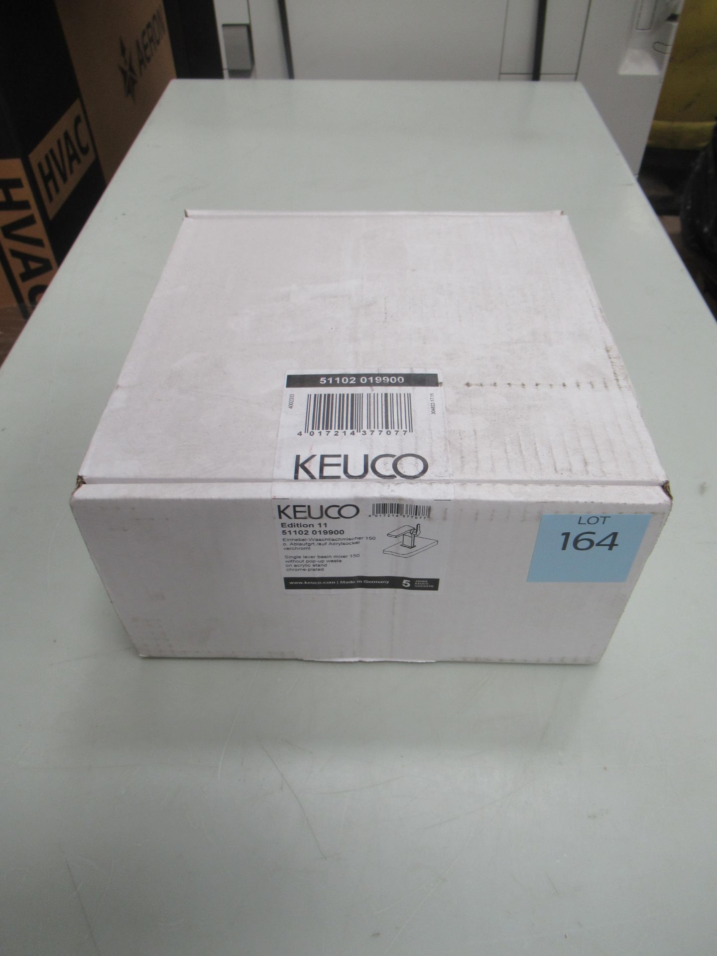 A Keuco Edition II Single Lever Basin Mixer 150-Tap, Chrome Plated, P/N 51102-019900