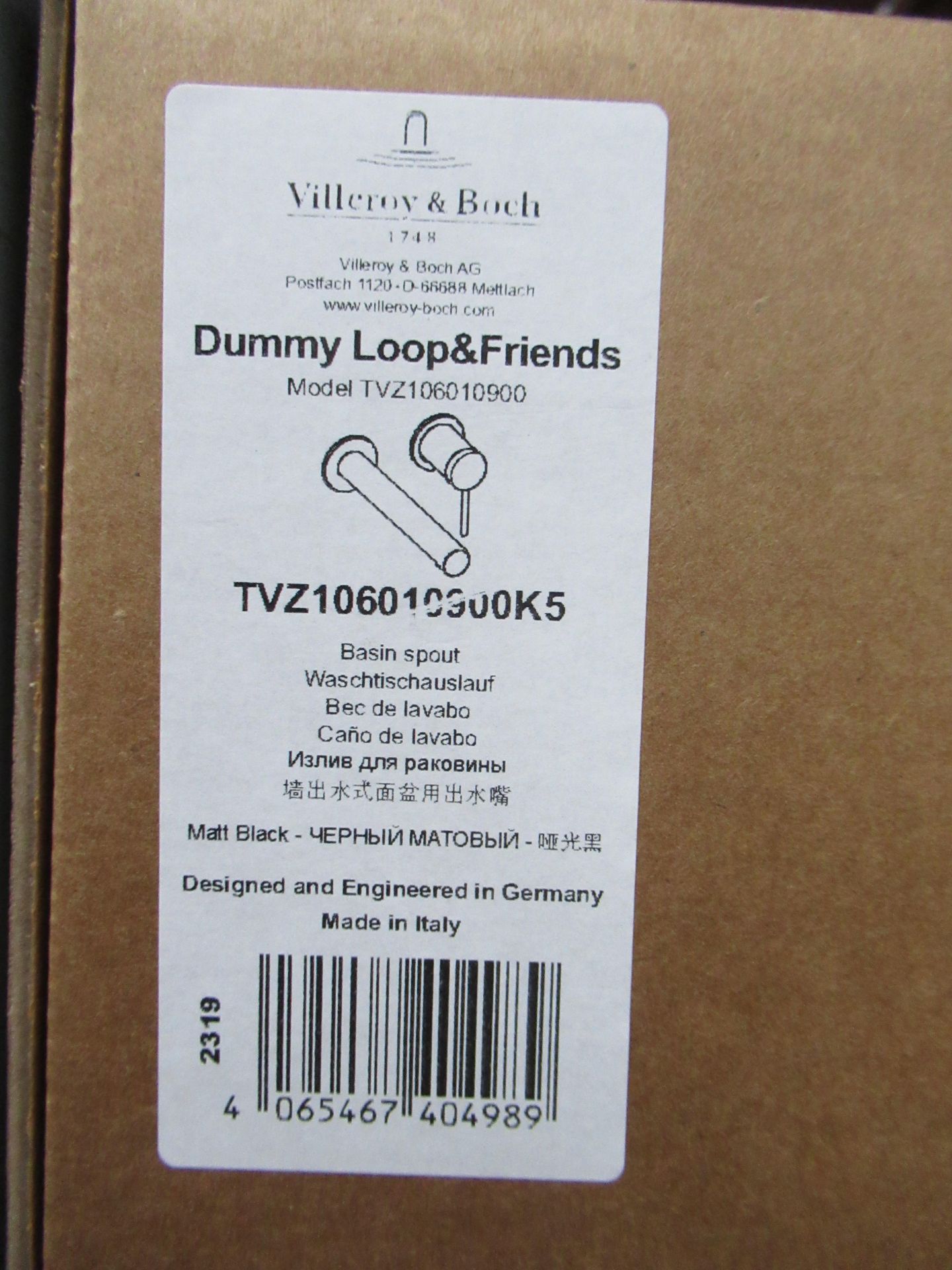 14 x Villeroy and Boch Dummy Loop and Friends Tap Sets - Image 3 of 4