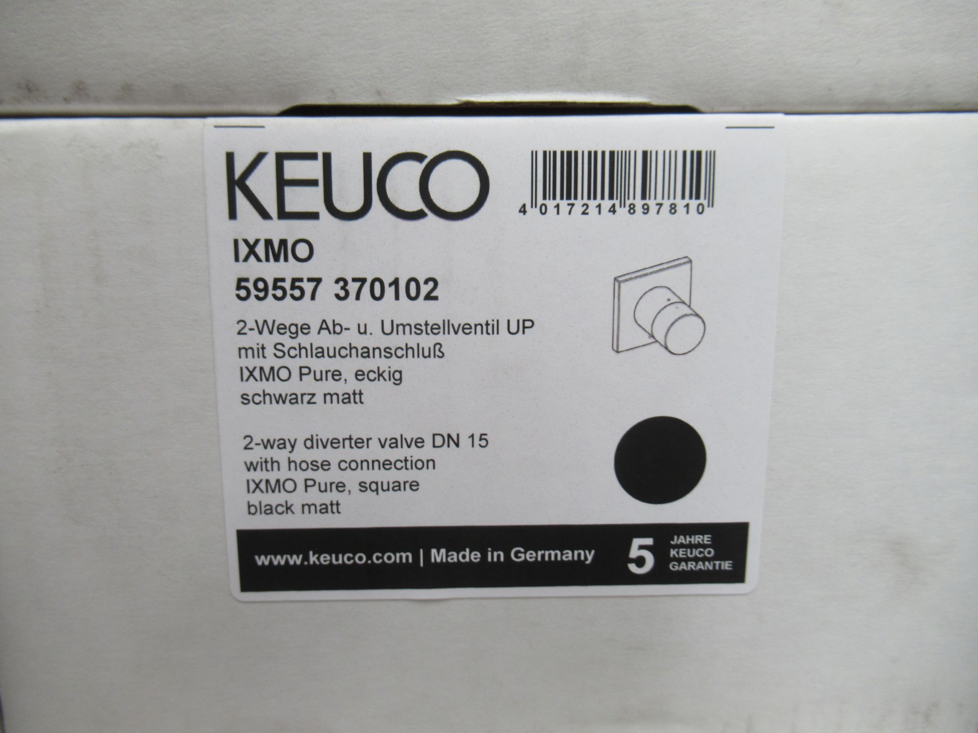 5 x Various Keuco IXMO Stop/Divider Valves (See Photos for descriptions) - Bild 4 aus 6