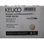 A Keuco Shower Head Square, Brushed Nickel, P/N 53086-050100