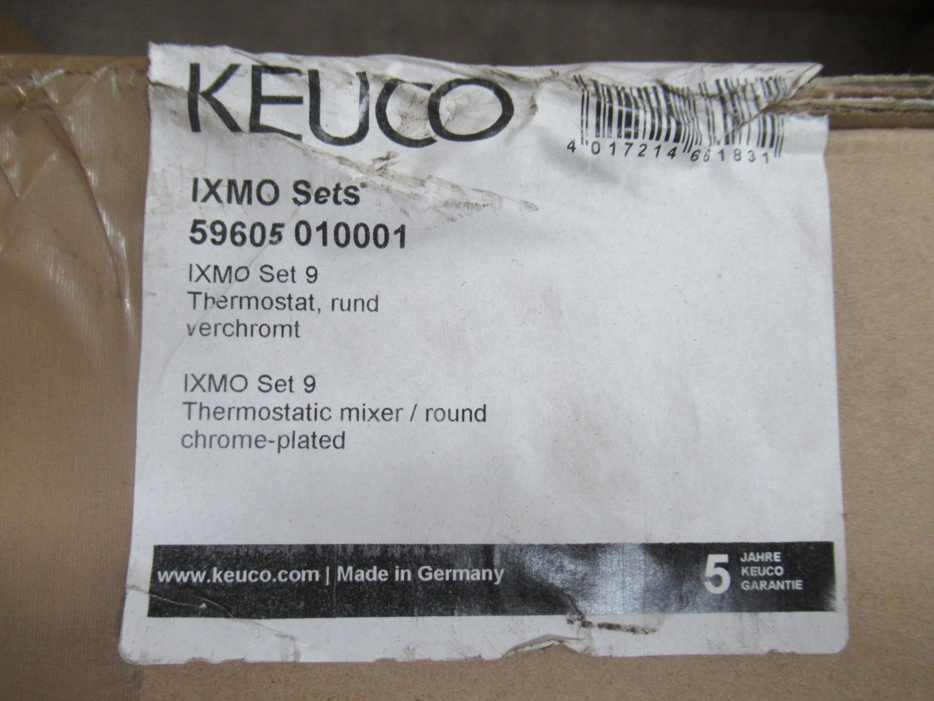 Keuco IXMO Shower Set 9. Thermostatic Mixer 2Ways with Round Rosettes (Chrome Plated) - Image 2 of 3