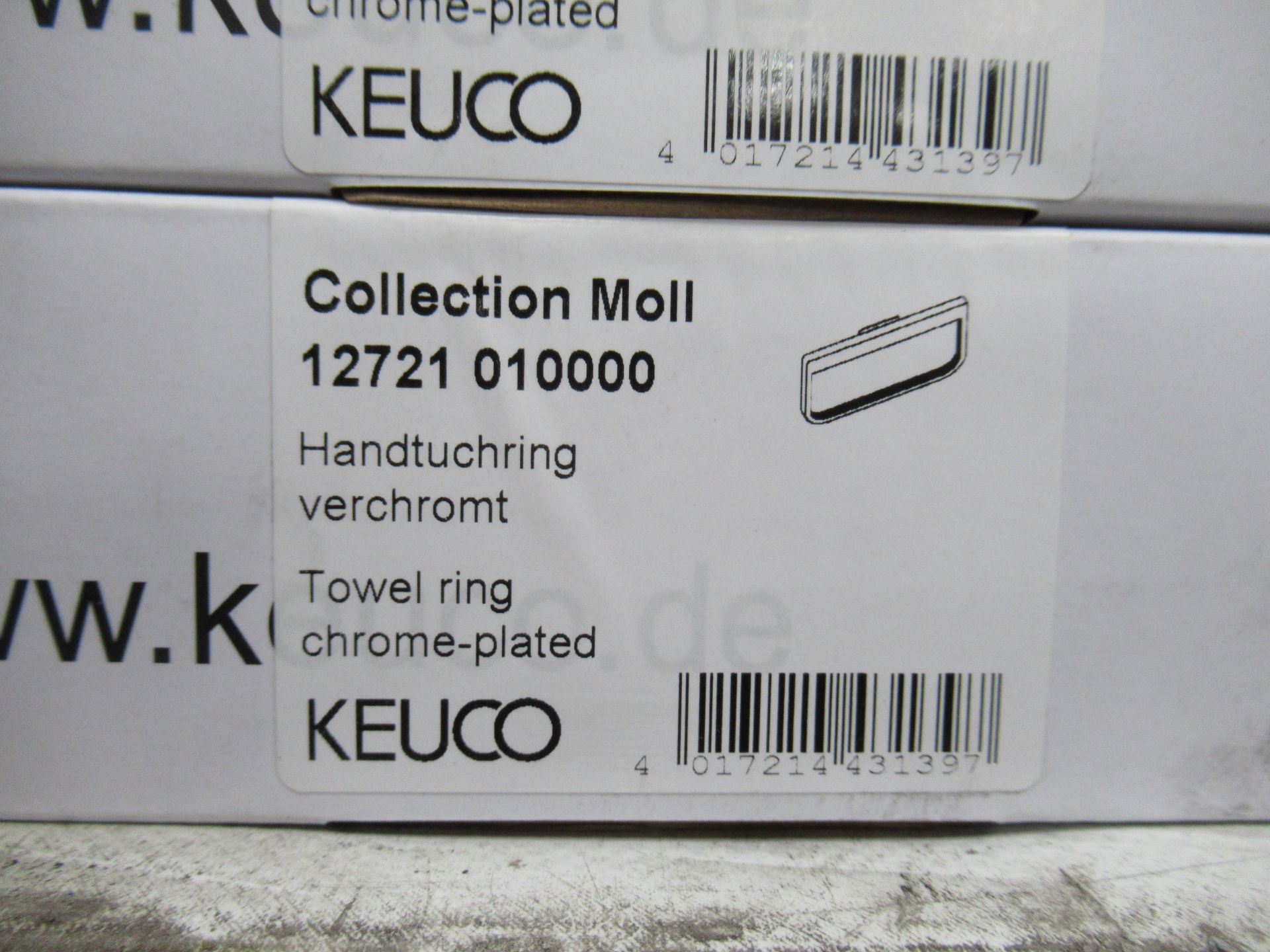 3 x Keuco Collection Moll Towel Rings, Chrome Plated, P/N 12721-010000 - Image 2 of 2