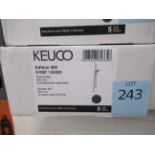 A Keuco Edition 400 Shower Set Brushed Black Chrome, P/N 51587-130000