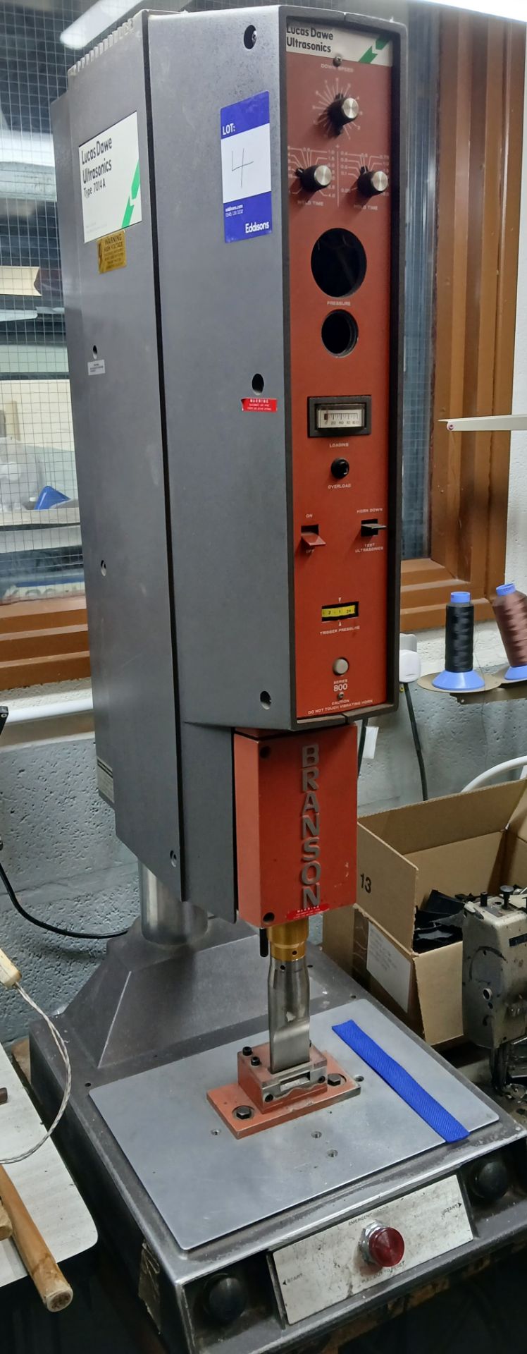 Lucas Dawe/Bronson Series 800 ultrasonic welder, type 7014A, Serial number T40770