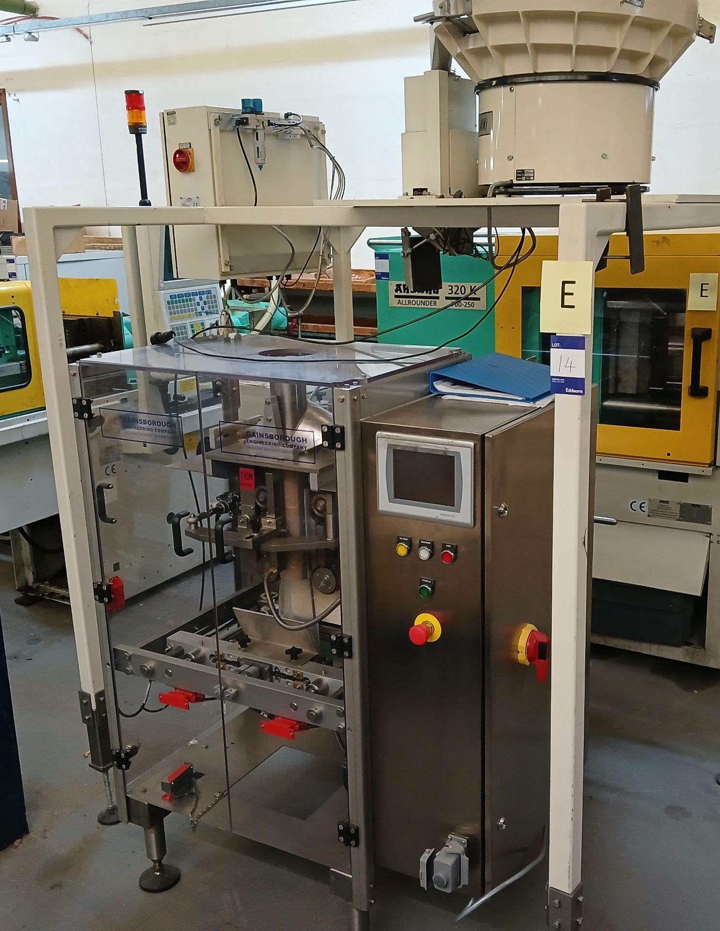 Gainsborough GV2K1 packing machine, max pack 200mm x 200mm, 75 p/min, Serial number 801777 (2019)