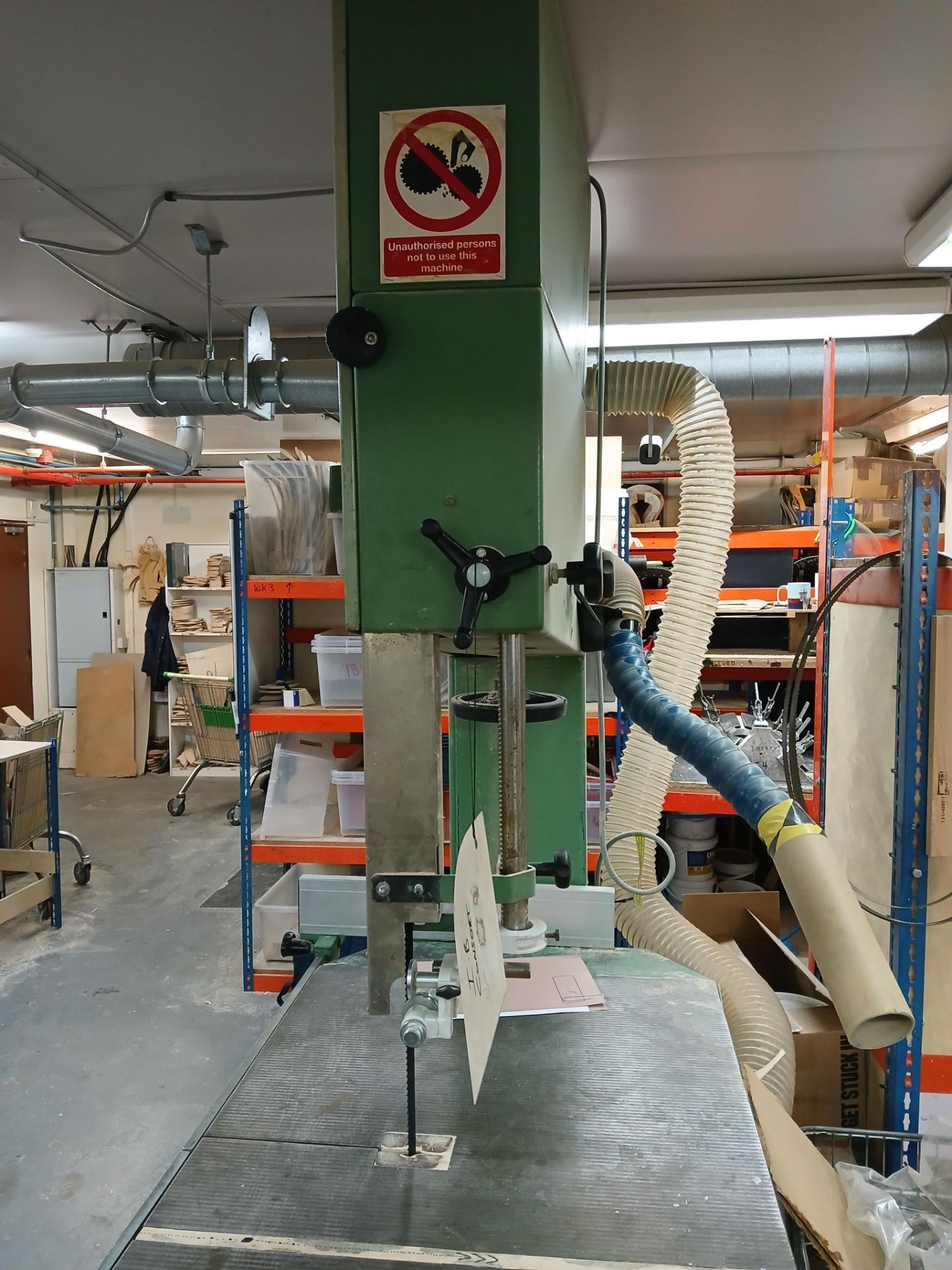 Osma model 800 bandsaw Serial number 01048 (1993) C.75cm throat – Ducting excluded, A Risk - Image 3 of 5