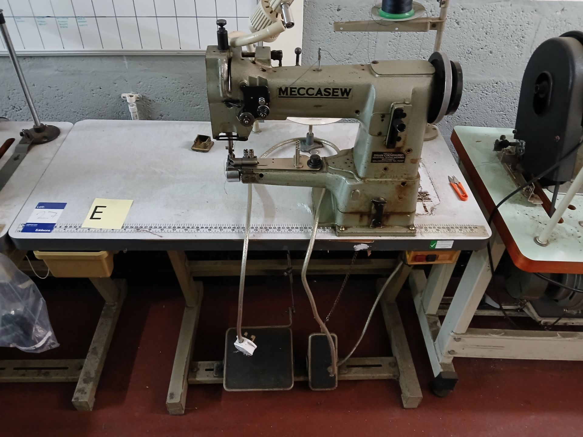Meccasew walking foot cylinder sewing machine 240v