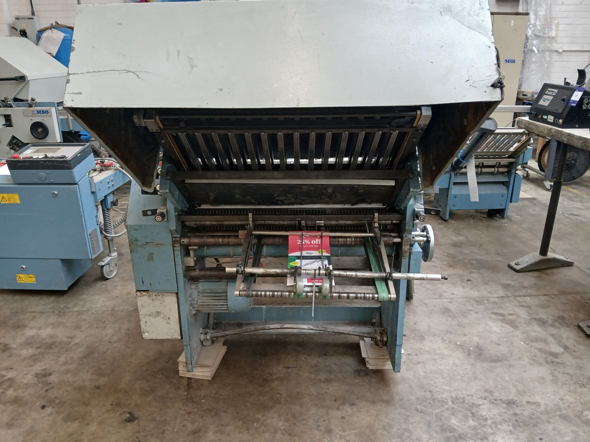 MBO T72 FW-2-72/6 folding unit, Serial Number 9706 16966 with 3 : additional plates. A Risk - Image 4 of 10