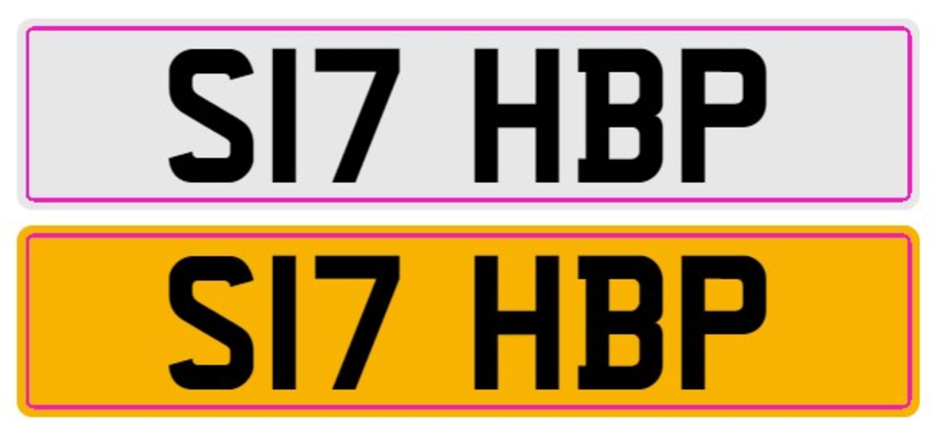 Cherished registration number.: .S17HBP An administration fee of £80 + VAT will be added to the sale