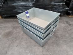 7x Metal Tote BIns